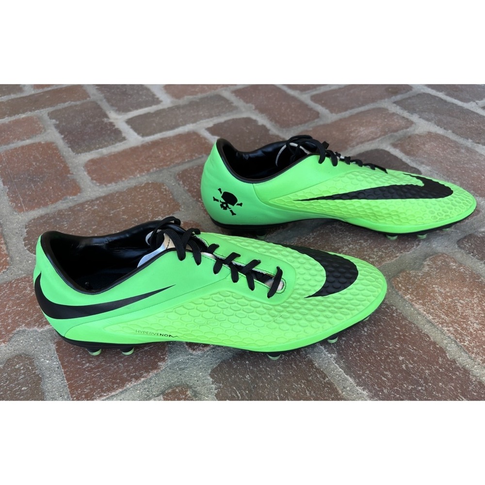Nike Hypervenom Phelon III FG Soccer Cleats 599730-303 Green Black Mens 12